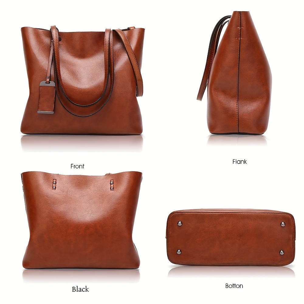 Fashionable Classic Retro Leat - Leather Work Laptop Bag 评论和价格