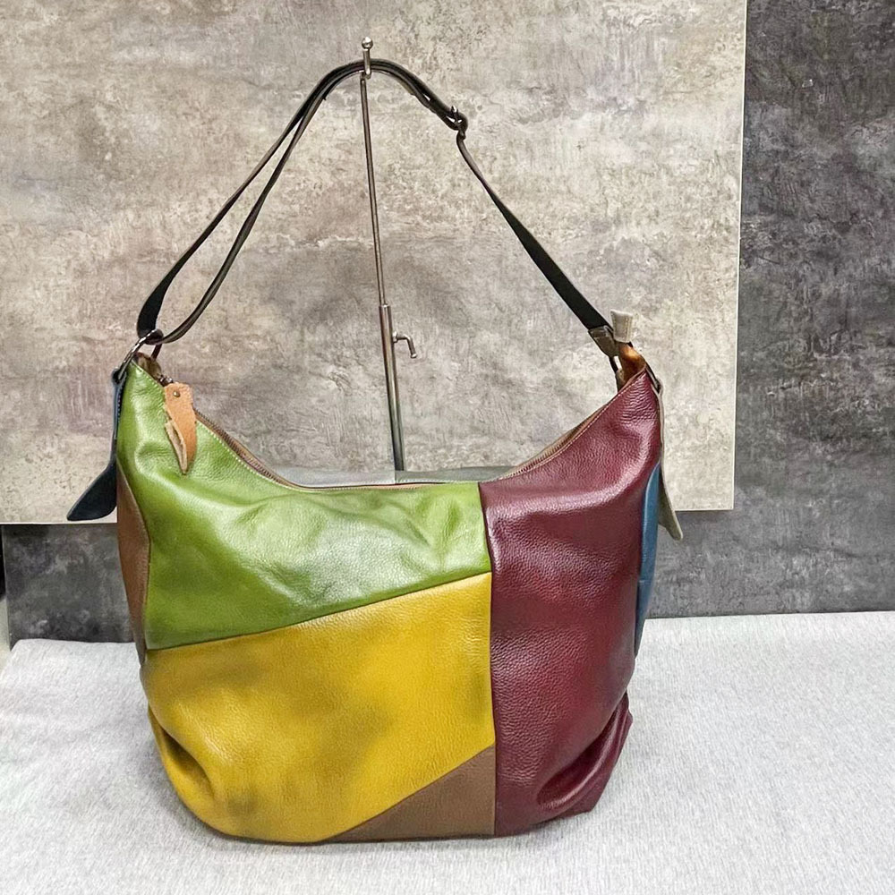 Oversized Female Genuine Leath - Leather Work Laptop Bag 评论和价格