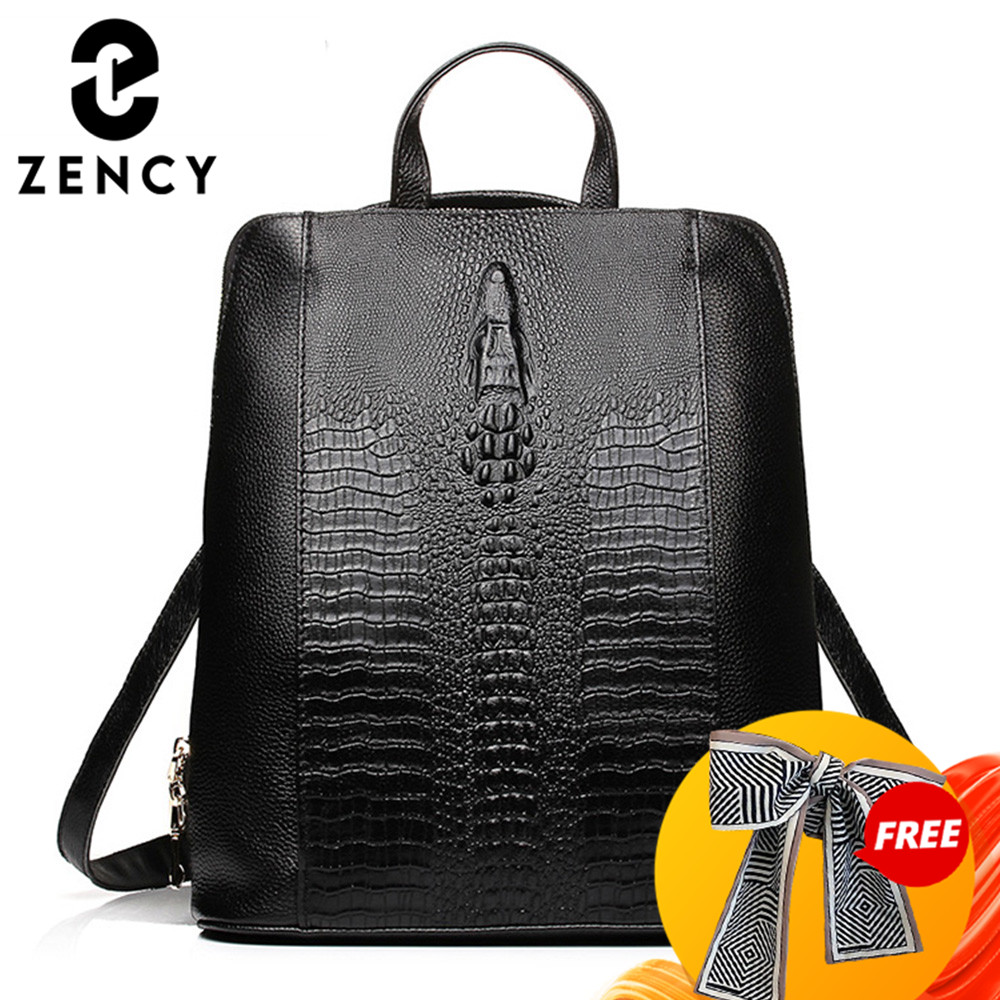 Zency Women's Crocodile Leathe - Leather Work Laptop Bag 评论和价格