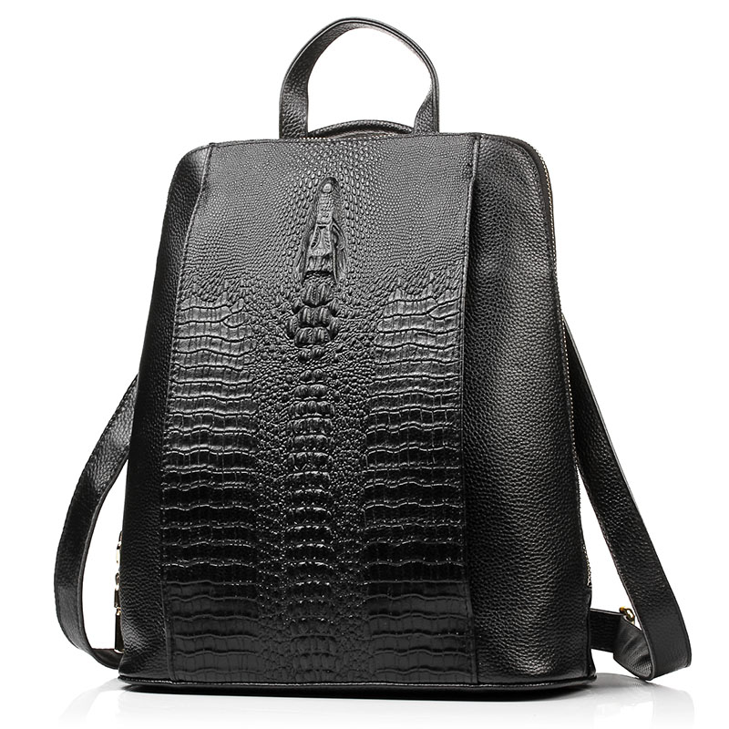 Zency Women's Crocodile Leathe - Leather Work Laptop Bag 评论和价格