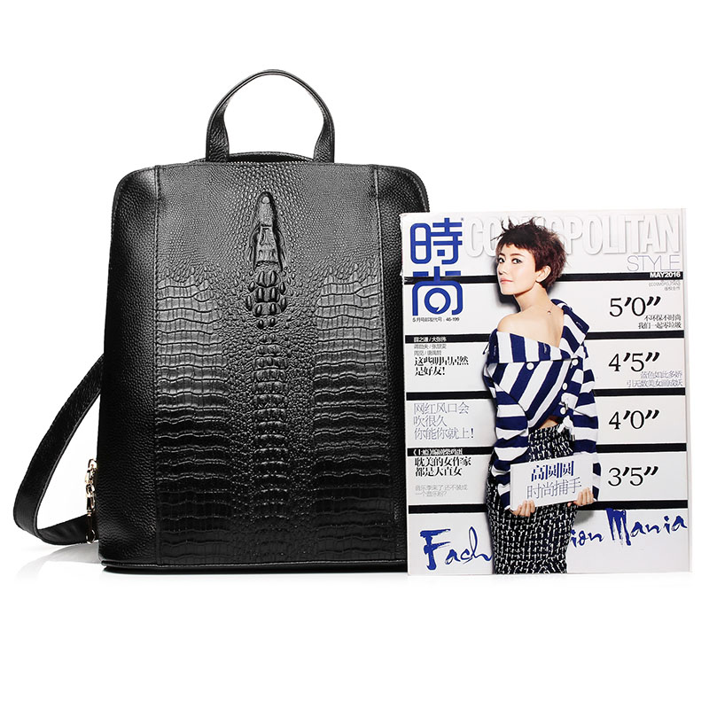 Zency Women's Crocodile Leathe - Leather Work Laptop Bag 评论和价格